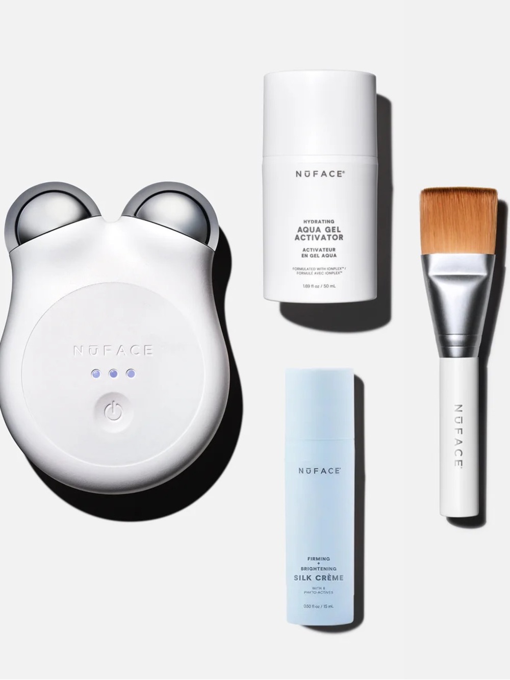 NuFACE White Facial Toning Device & Skincare Set - White - Picture 1 of 4
